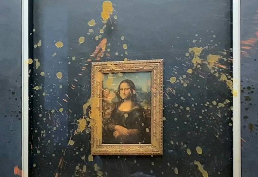 VIDEO: Activistas arrojan sopa a la Mona Lisa en el Museo del Louvre