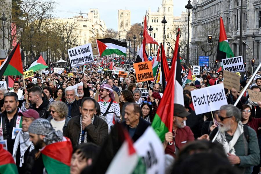 Más de 20 mil personas se manifiestan en Madrid contra el 