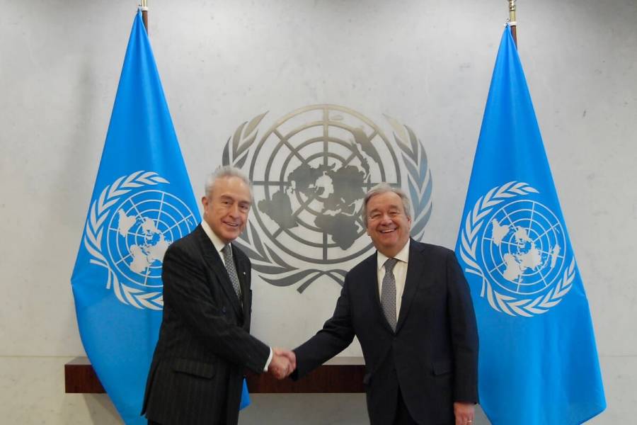 Héctor Vasconcelos presenta cartas credenciales al secretario general de la ONU