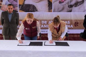 Firman convenio Secretaría de Salud y Cepanaf para realizar acciones de bienestar para animales de compañía y en situación de calle