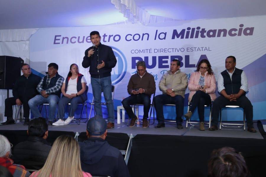 Estructura Panista toma protesta en Chiautzingo con Lalo Rivera de testigo