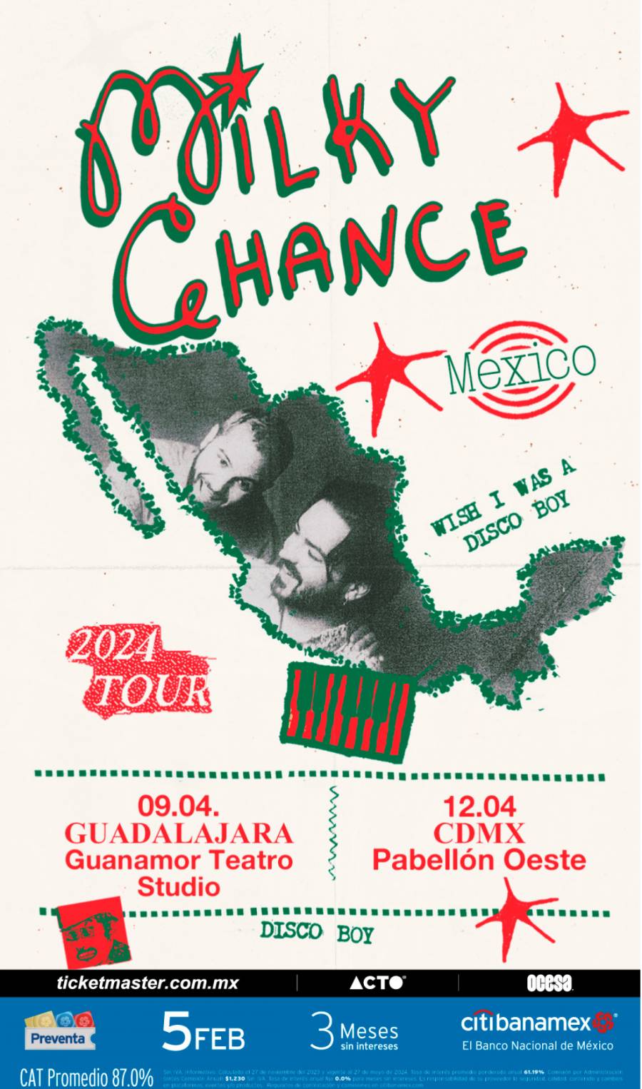 MILKY CHANCE: El dúo alemán anuncia su regreso a México