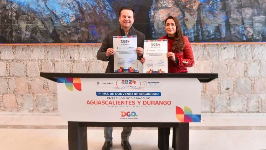 Durango y Aguascalientes firman acuerdo histórico para reforzar seguridad y cooperación