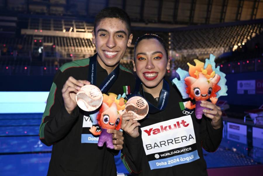 México obtiene bronce en natación artística durante el Campeonato Mundial de Deportes Acuatices