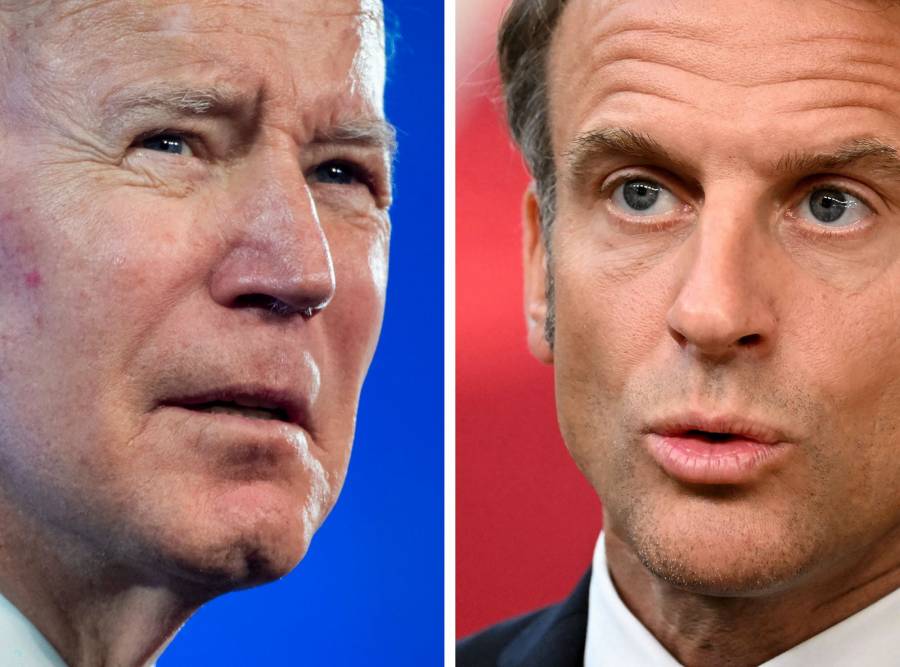 Biden confunde a Macron con Mitterrand