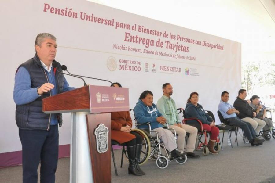 Adelantan pensión para el bienestar a personas con discapacidad en Edomex