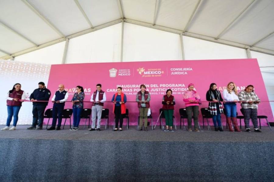 Inaugura Delfina Gómez Caravanas por la Justicia Cotidiana en Texcaltitlán