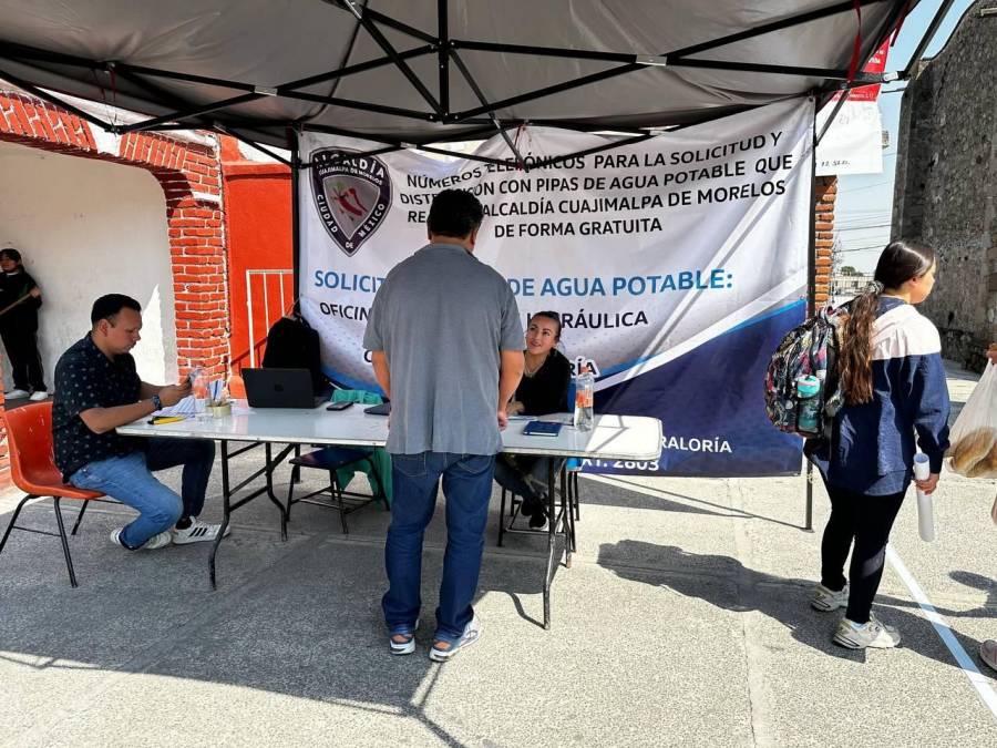 Cuajimalpa brinda apoyo con entrega gratuita de agua durante temporada de estiaje