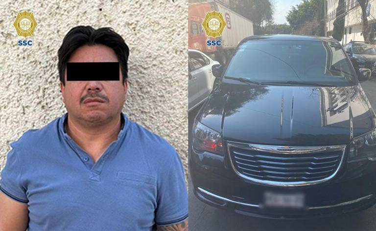 Detenido líder de célula delictiva relacionada con robo de autopartes y camiones de carga en CDMX y Edomex