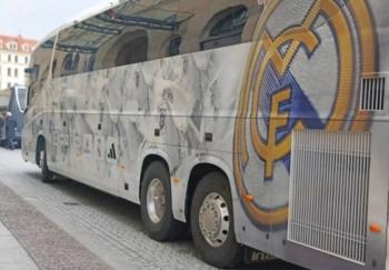 El autobús del Real Madrid sufre un accidente en Alemania
