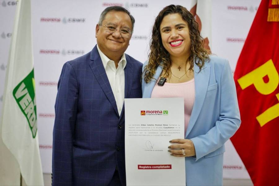 Caty Monreal registra su candidatura gigital a la Alcaldía de Cuauhtémoc por Morena