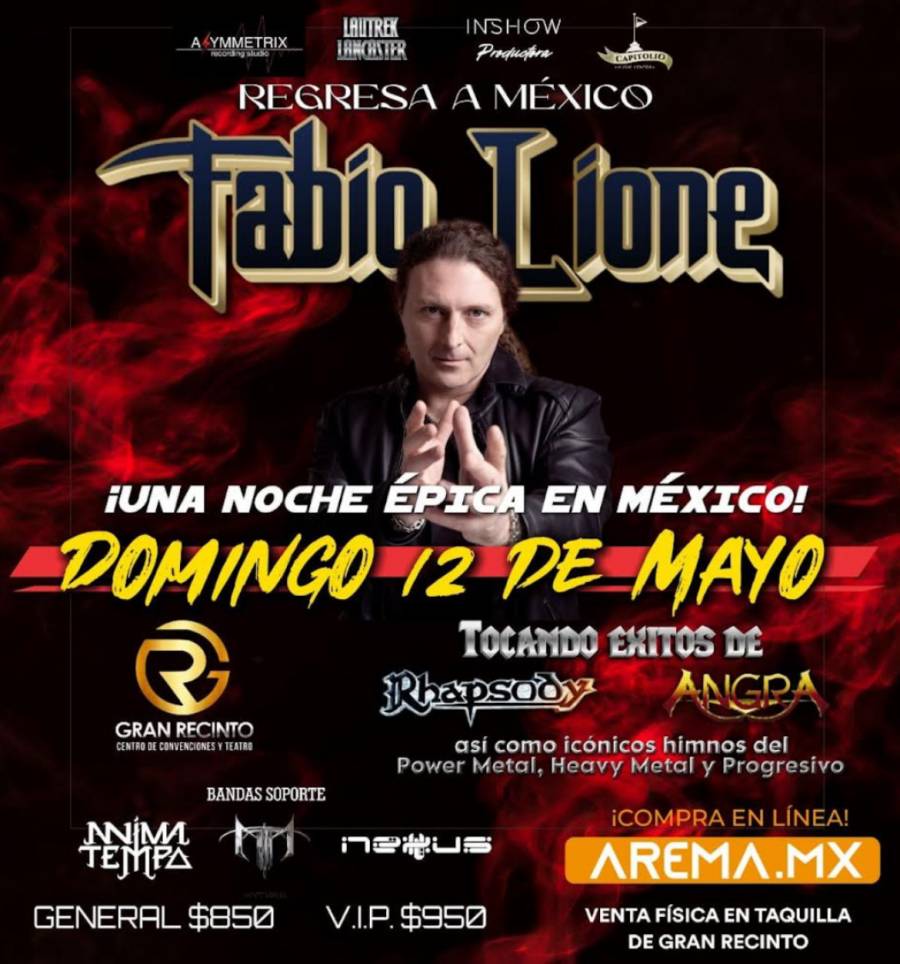 FABIO LIONE REGRESA TRIUNFANTE A M&Eacute;XICO CON UN CONCIERTO &Uacute;NICO EN EL TEATRO GRAN RECINTO