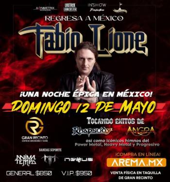 FABIO LIONE REGRESA TRIUNFANTE A MÉXICO CON UN CONCIERTO ÚNICO EN EL TEATRO GRAN RECINTO