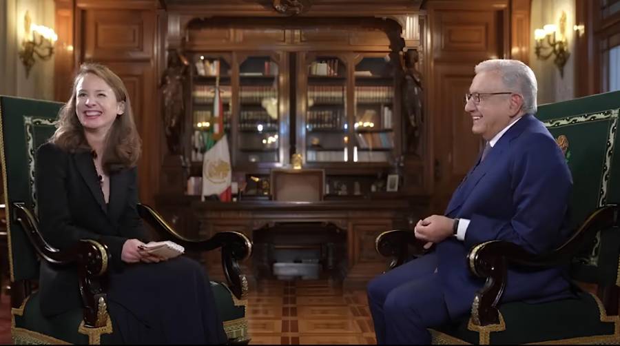 AMLO comparte adelanto de entrevista con la periodista Inna Afinogenova