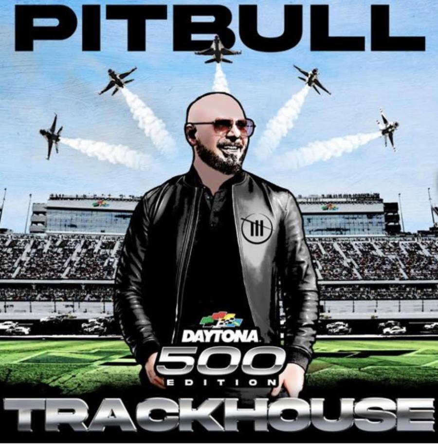 Pitbull lanza el EP “Trackhouse: Daytona 500 Edition” junto a Dolly Parton, Tim McGraw y más invitados