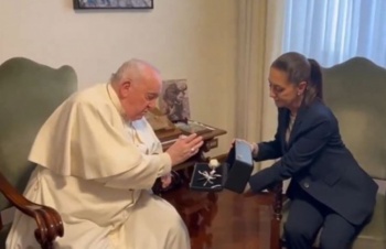 Claudia Sheinbaum lleva al Papa Francisco un regalo para el pueblo mexicano