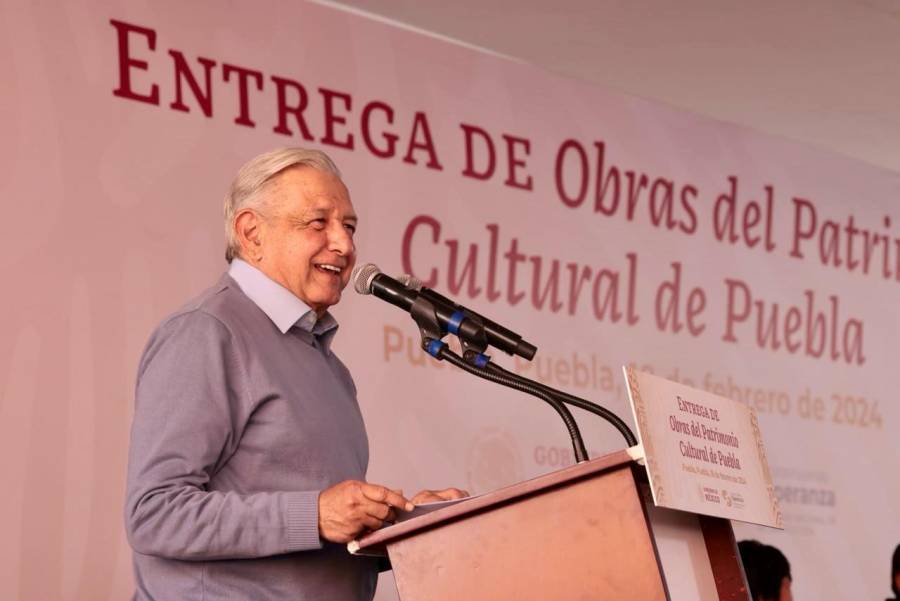 AMLO entrega obras de patrimonio cultural reconstruidas tras sismo de 2017