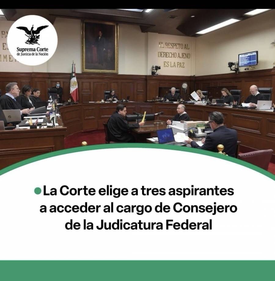 Transparenta SCJN elecci&oacute;n de tres candidatos para consejero de la Judicatura