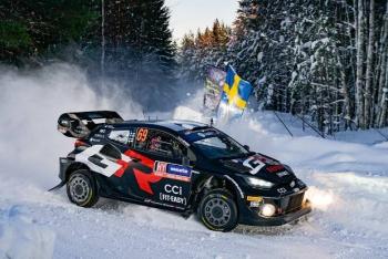 Toyota GAZOO Racing Brilla en la Nieve del Rally Suecia
