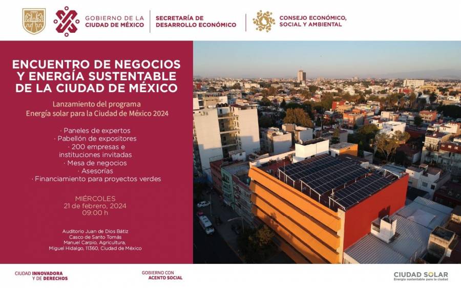 Presenta SEDECO encuentro de negocios y energía sustentable de la CDMX