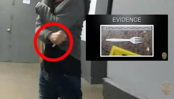 Policía de Los Ángeles divulga video de tiroteo contra hombre que empuñaba tenedor de plástico