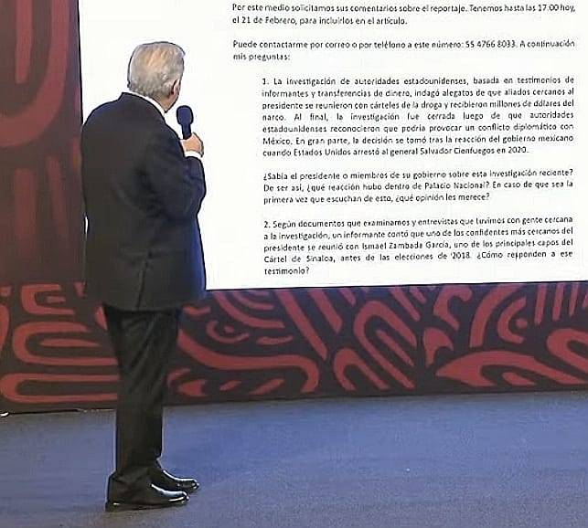AMLO contesta preguntas a NYT en mañanera; descarta afectaciones en relación bilateral con EU