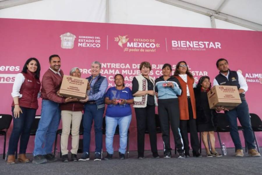 Entrega Delfina Gómez 13 mil tarjetas de Mujeres con Bienestar en Chimalhuacán