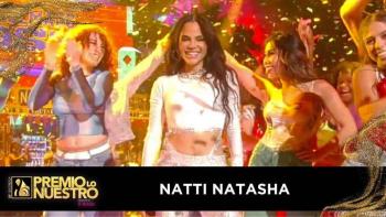 Cierre electrizante de Natti Natasha en Premio Lo Nuestro con fiesta dominicana