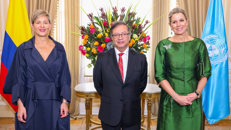 Inclusión social de territorios excluidos y crédito popular, temas de la reunión entre Petro y la reina Máxima de los Países Bajos