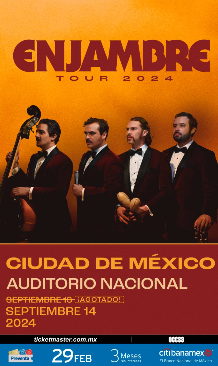 Enjambre anuncia otra fecha en Auditorio Nacional