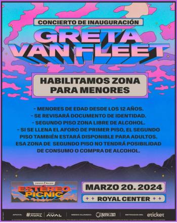 Greta van fleet abre la puerta al Est&eacute;reo Picnic 