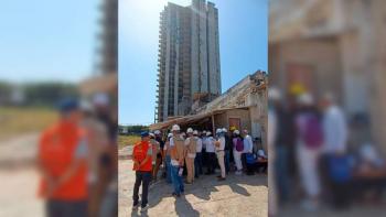 Cartagena, Patrimonio de la Humanidad, recupera espacio p&uacute;blico con desmonte manual y progresivo de la torre Aquarela