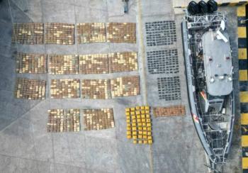 Incautan cargamento de marihuana y cocaina avaluado en m&aacute;s de 18 mdd en Cartagena