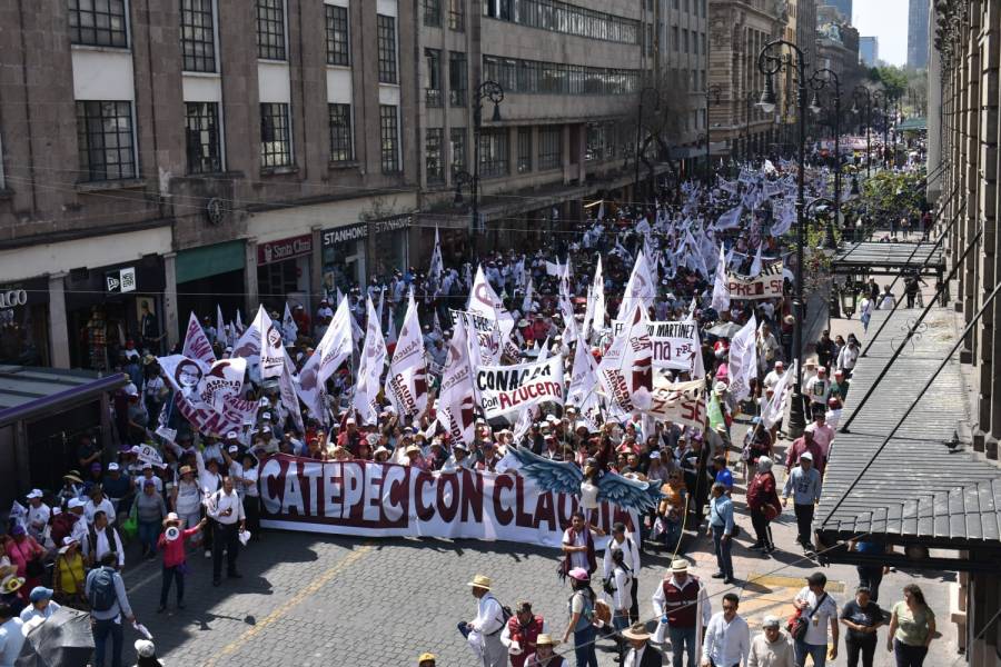 Azucena Cisneros muestra músculo en arranque de campaña con Claudia Sheinbaum