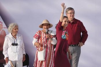 Inicia Sheinbaum su campa&ntilde;a presidencial con 100 compromisos