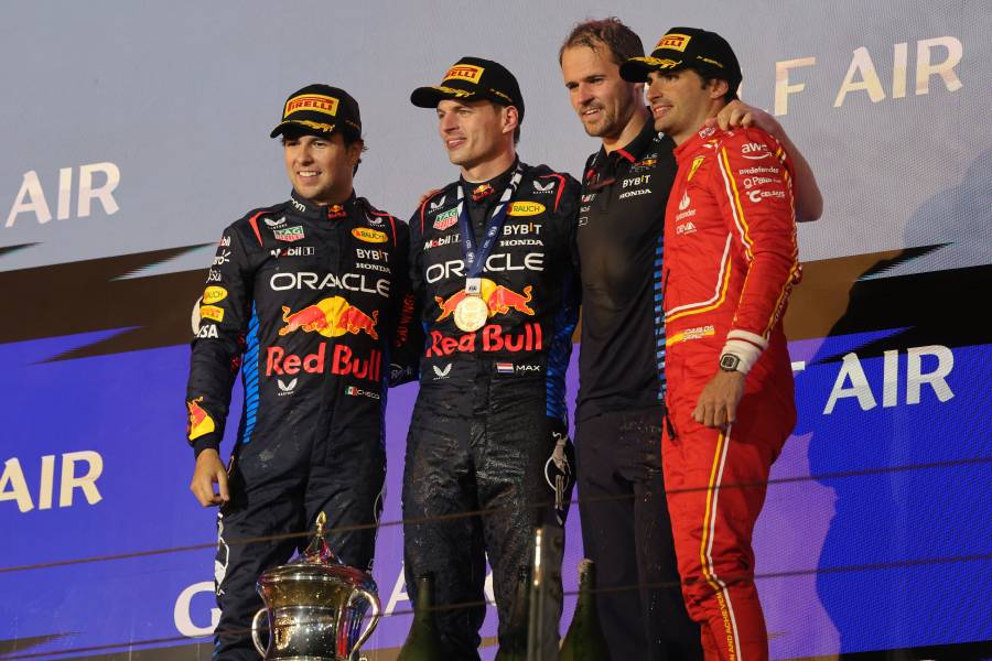 Max Verstappen arrasa en el GP de Baréin; “Checo” Pérez queda segundo 