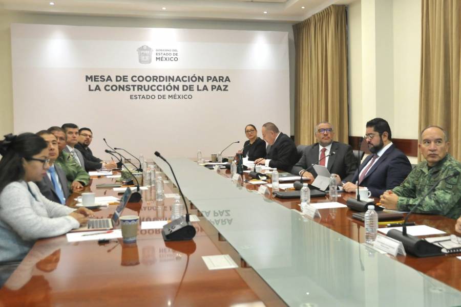 Estado de México celebró la 41a. Mesa de Coordinación para la Construcción de la Paz