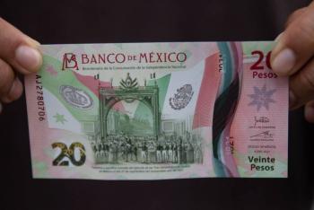 En esta fecha saldrá de circulación el billete de 20 pesos