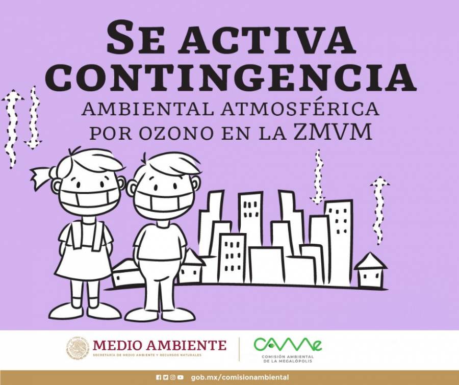 Activan Fase 1 de Contingencia Ambiental por Ozono en la Zona Metropolitana del Valle de México