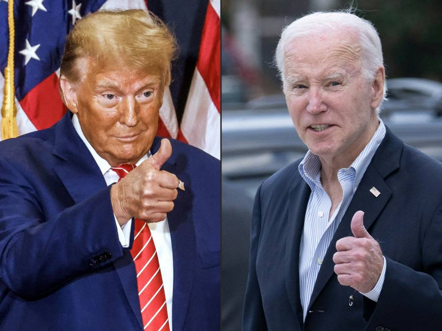 Trump desafía a Biden a debatir 