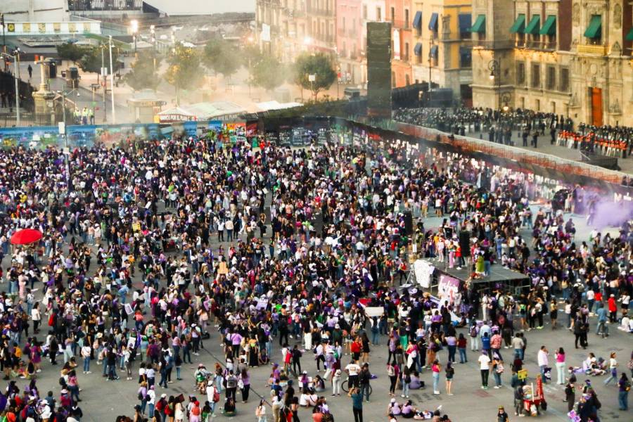 Más de 180 mil mujeres participaron en la marcha del 8M; muere una mujer de 33 años