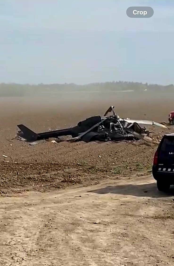 Cayó helicóptero de la GN en la frontera entre México y EU