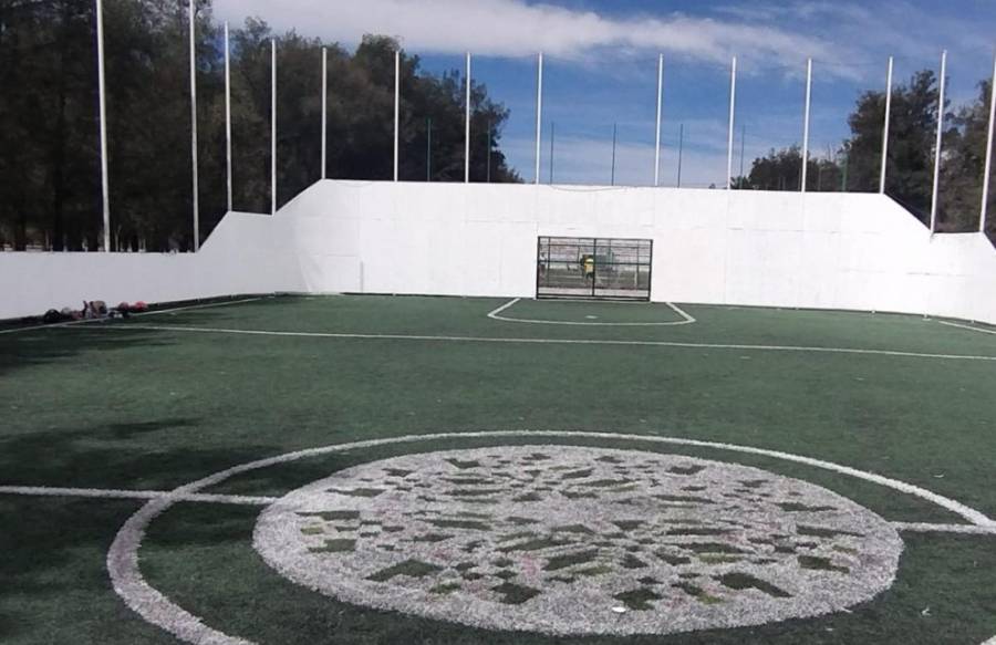 Revitalización de canchas de fútbol rápido en Parque Tangamanga II
