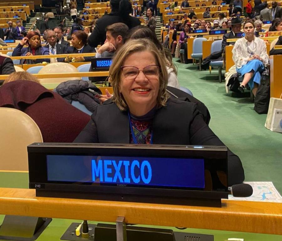 México presenta políticas feministas y de bienestar en la 68 CSW