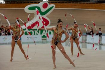 Conjunto de gimnasia r&iacute;tmica inicia gira europea rumbo a Par&iacute;s 2024