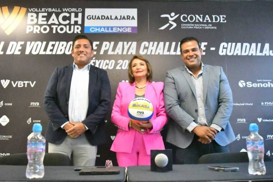 Presentan Challenge Guadalajara, torneo del Tour Mundial de Voleibol de Playa 2024