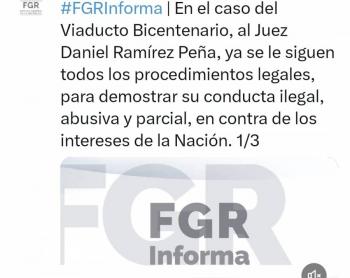 Inicia FGR acusación contra juez del caso OHL