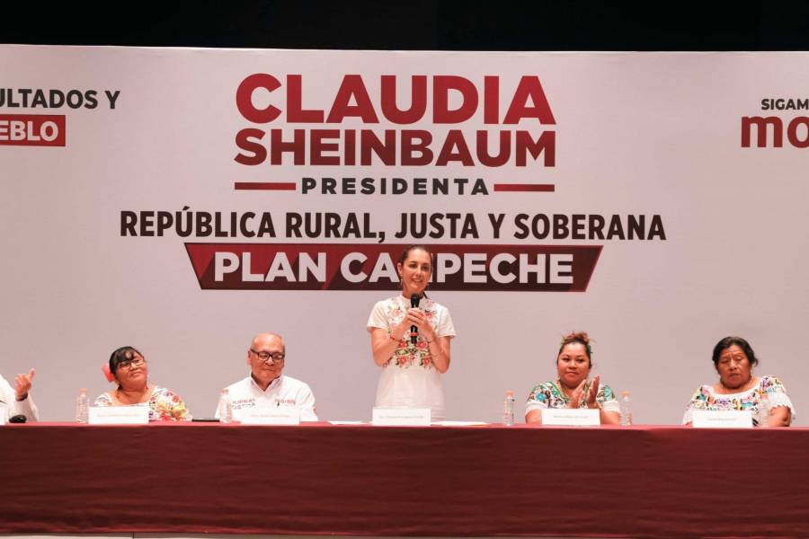 Desde Campeche, Sheinbaum promete la “soberanía” de los productos agrícolas