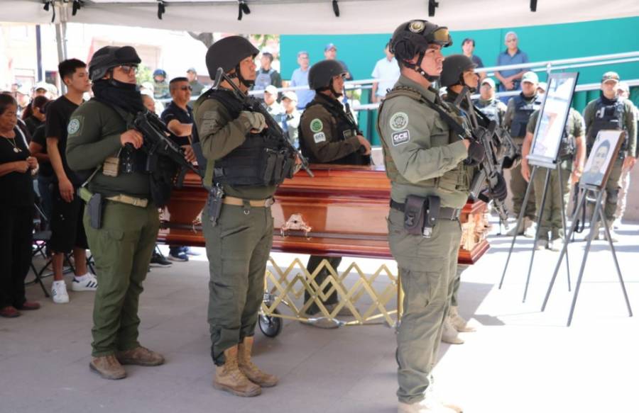 Con honores despide al SSPCE a policías caídos en operativo