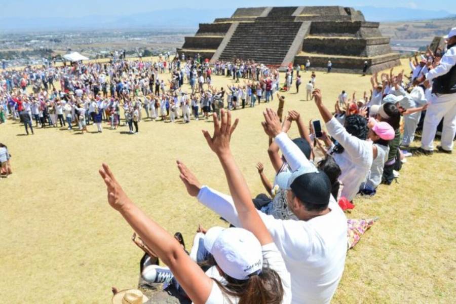 Encabeza Secretario General de Gobierno ceremonia del encendido del Fuego Nuevo